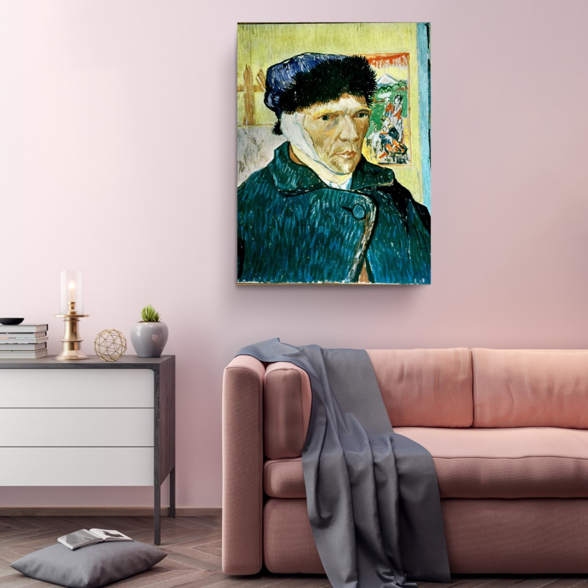 Self Portrait with Bandaged Ear Canvas Print Wall Art
