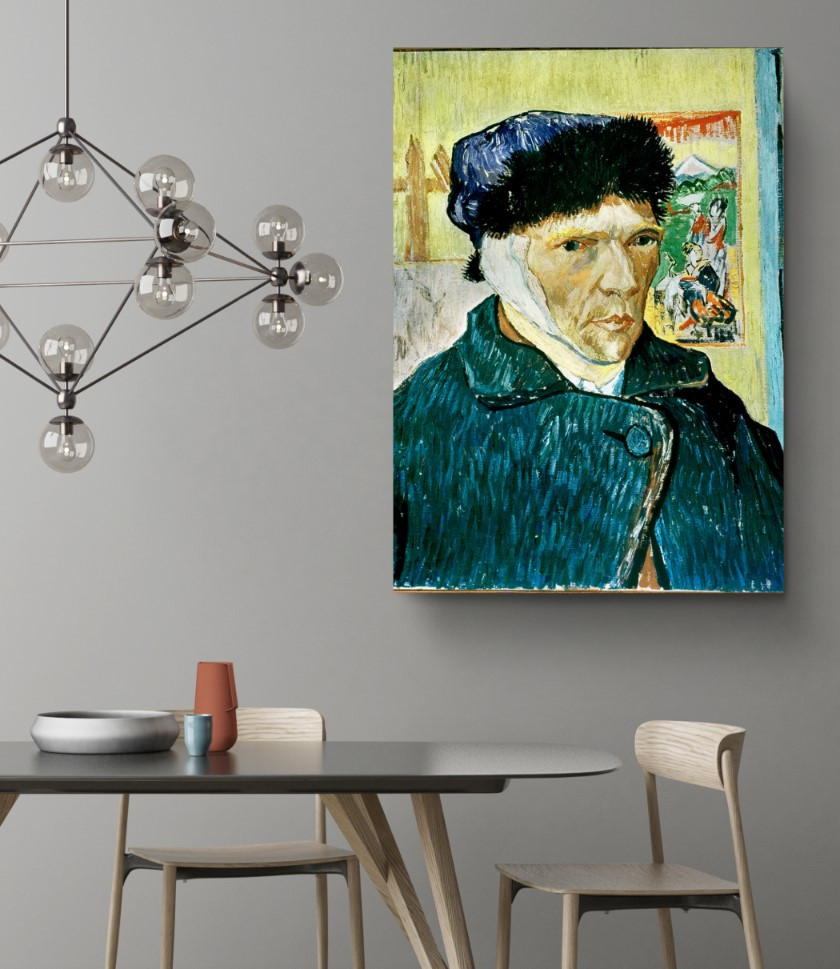 Self Portrait with Bandaged Ear Canvas Print Wall Art