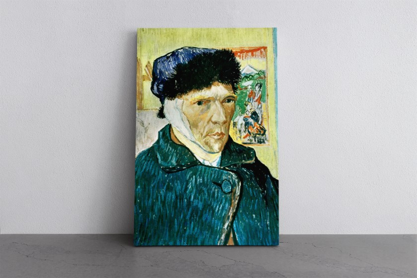 Self Portrait with Bandaged Ear Canvas Print Wall Art