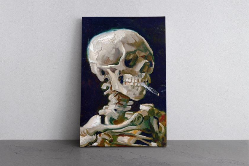 The Skull Reproduction Canvas Print Wall Art Van Gogh