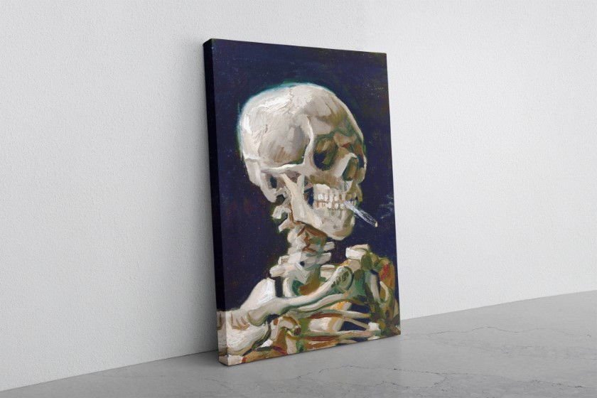 The Skull Reproduction Canvas Print Wall Art Van Gogh