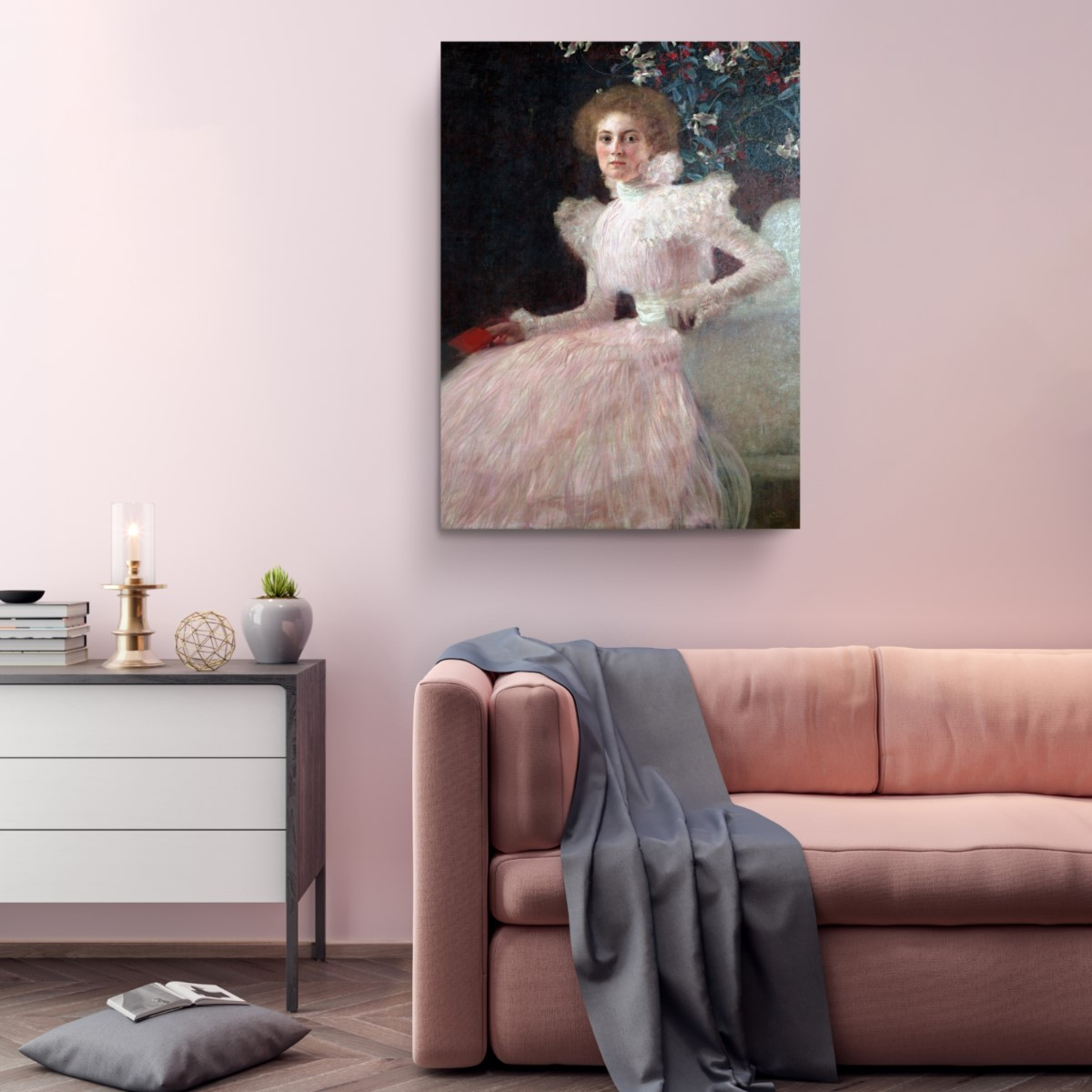 Sonja Knips 1898 Reproduction Canvas Print Wall Art Gustav Klimt