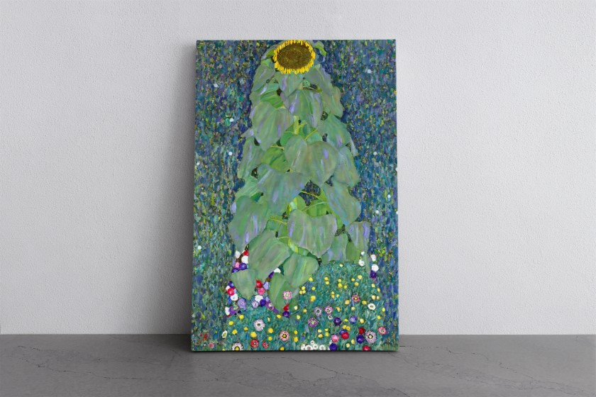 Sunflower Reproduction Canvas Print Wall Art Gustav Klimt