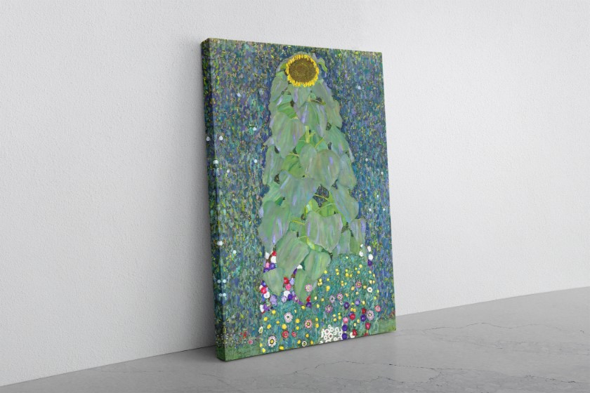 Sunflower Reproduction Canvas Print Wall Art Gustav Klimt