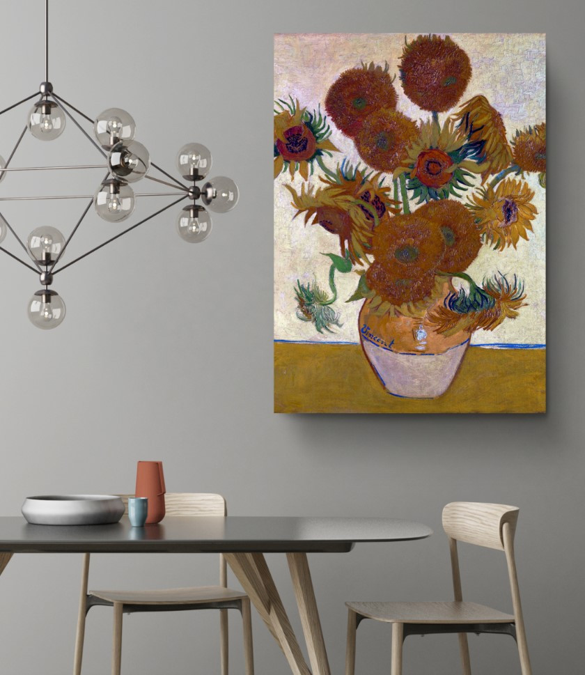 Sunflowers 1888 Reproduction Canvas Print Wall Art
