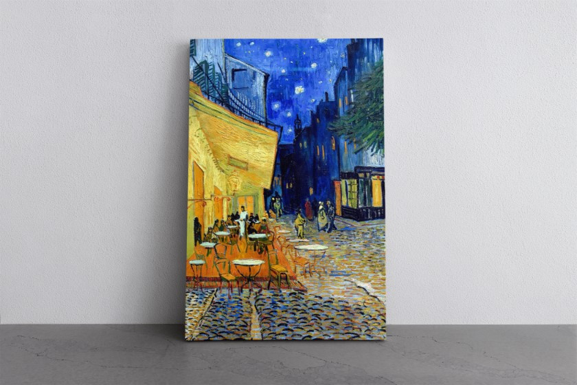 The Cafe Terrace Forum Arles at Night Canvas Print Wall Art