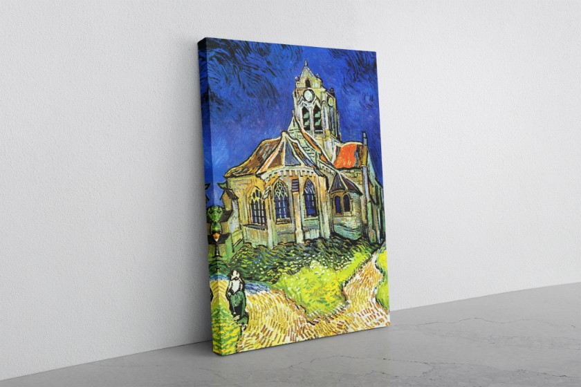 The Church at Auvers Sur Oise 1890 Canvas Print Wall Art