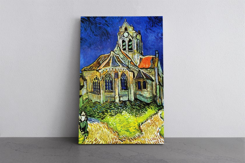 The Church at Auvers Sur Oise 1890 Canvas Print Wall Art