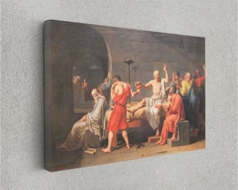The Death of Socrates Jacques Louis David 1787 Canvas Prints