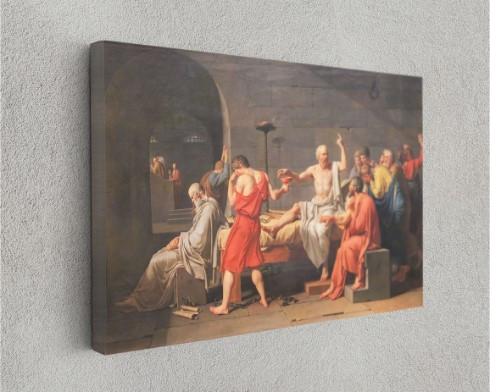 The Death of Socrates Jacques Louis David 1787 Canvas Prints