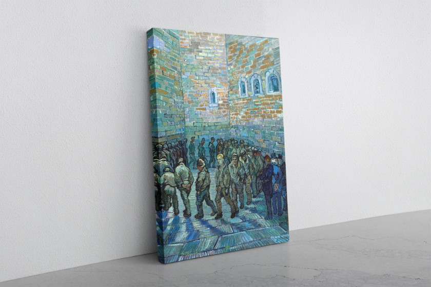 The Exercise Yard or The Convict Prison 1890 Canvas Print Wall Art