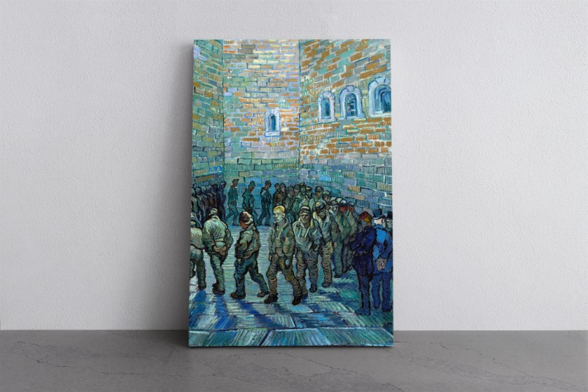 The Exercise Yard or The Convict Prison 1890 Canvas Print Wall Art
