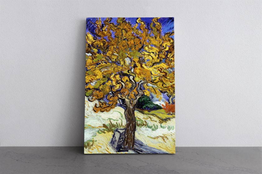 The Mulberry Tree in Autumn 1889 Canvas Print Wall Art
