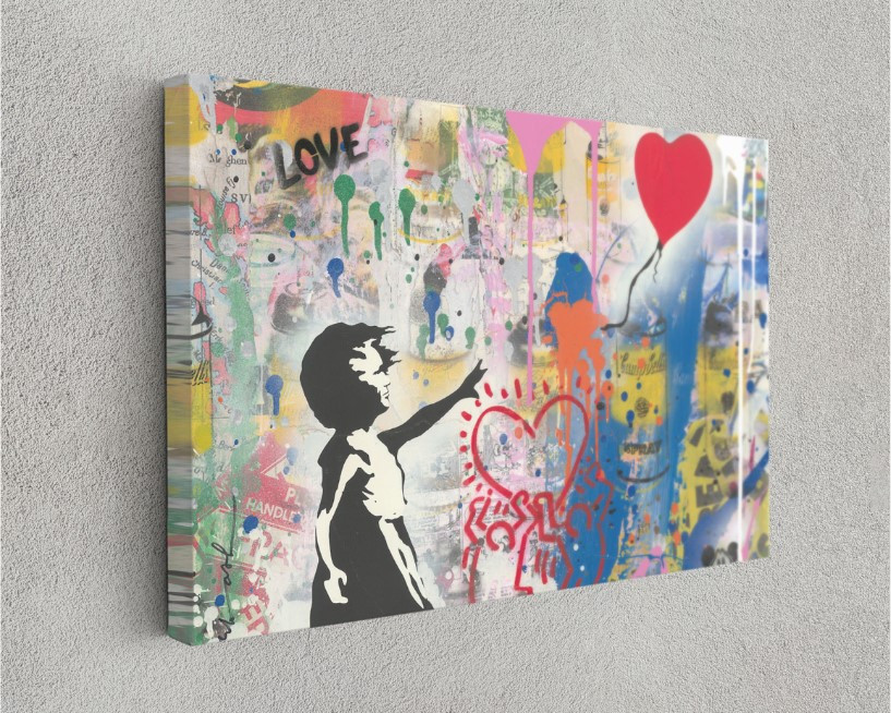 There is Always Hope Balloon Banksy Graffiti Canvas Wall Art