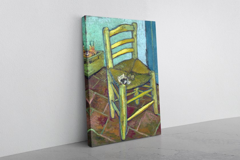 Vincent's Chair 1888 Reproduction Vincent Van Gogh Canvas Print Wall Art