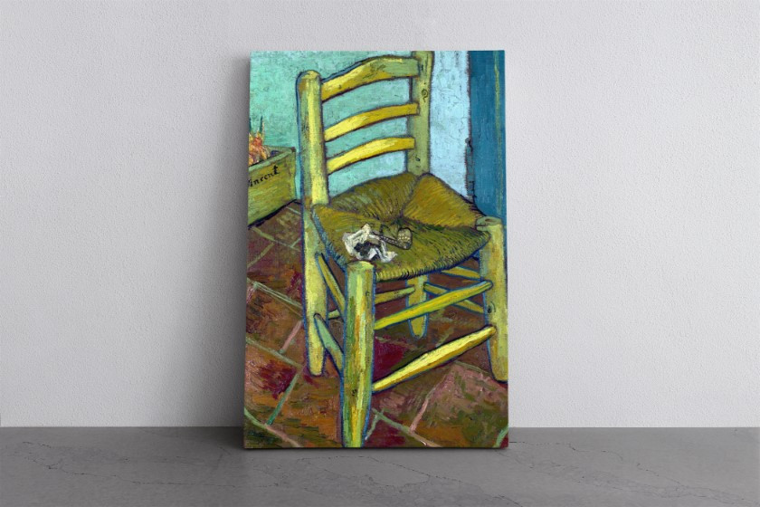 Vincent's Chair 1888 Reproduction Vincent Van Gogh Canvas Print Wall Art