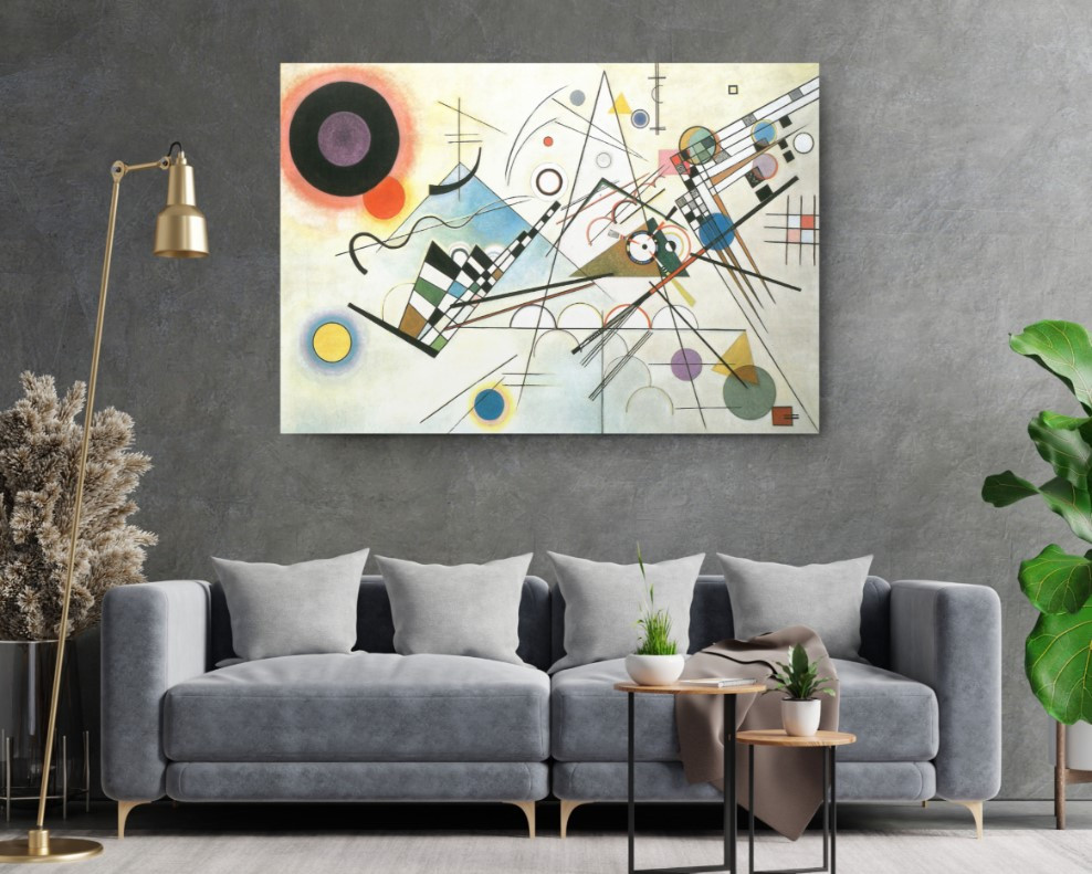 Composition VII Reproduction Wassily Kandinsky Canvas Print Wall Art