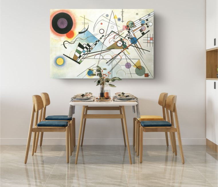 Composition VII Reproduction Wassily Kandinsky Canvas Print Wall Art