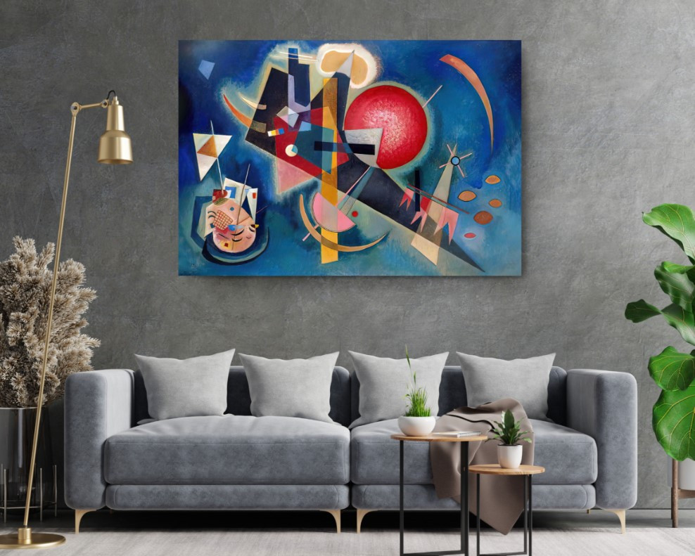 Wassily Kandinsky IN BLUE Estate Reproduction Canvas Print Wall Art