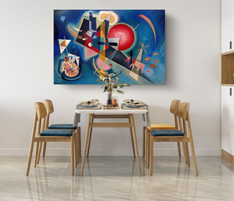 Wassily Kandinsky IN BLUE Estate Reproduction Canvas Print Wall Art