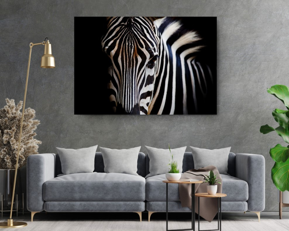 Zebra Canvas Print Zebra Animal Canvas Print Wall Art Home Decoration