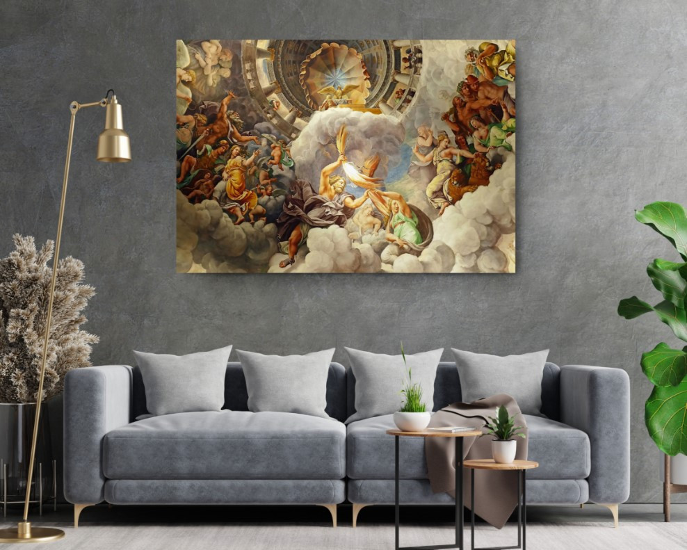 Zeus And Hera Greek Mythology Canvas Print Wall Art