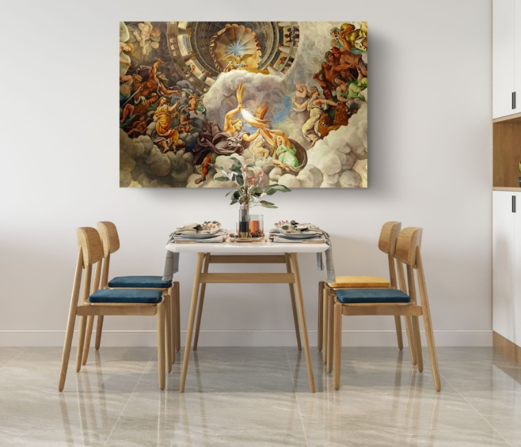 Zeus And Hera Greek Mythology Canvas Print Wall Art