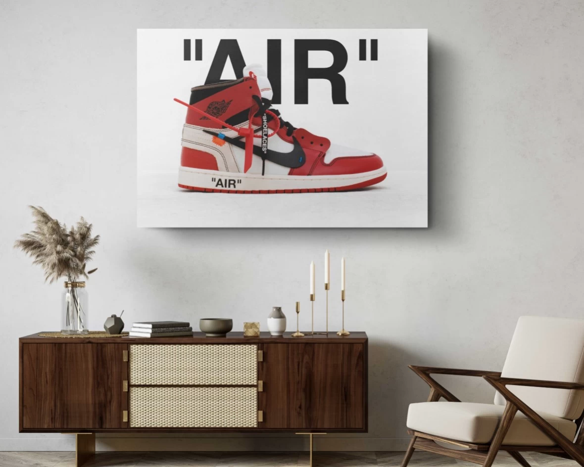 Air Sneakers Shoes Classic Wall Art Sport Canvas Print