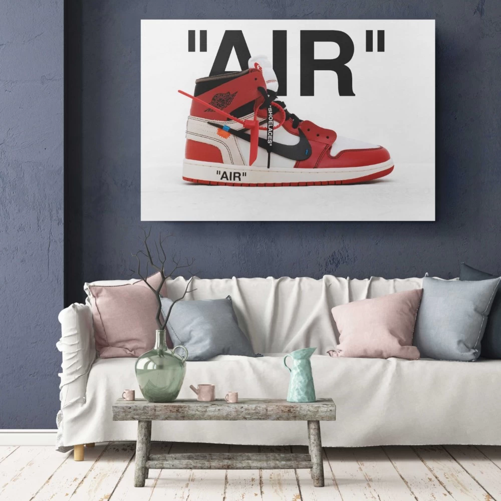 Air Sneakers Shoes Classic Wall Art Sport Canvas Print