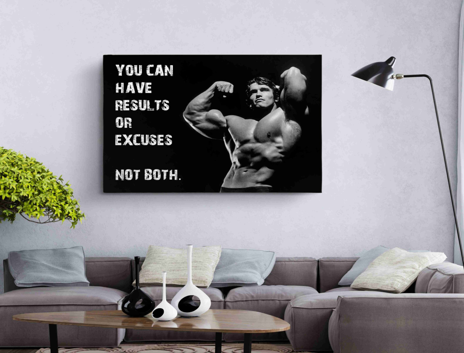 Gym Muscle Fitness  Sports Canvas Print Wall Art
