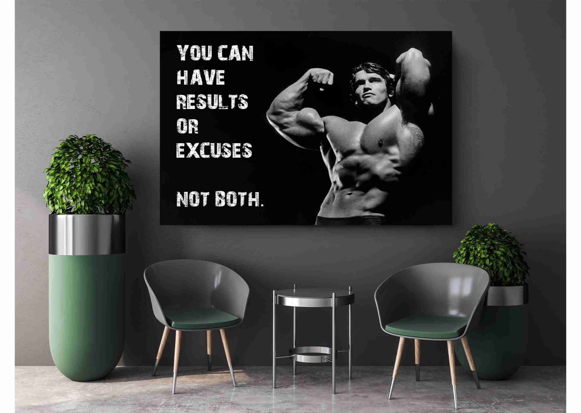 Gym Muscle Fitness  Sports Canvas Print Wall Art