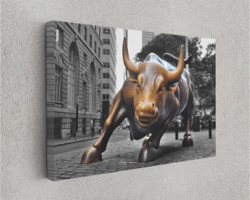 Charging Bull New York Canvas Print City Wall Art Home Decoration