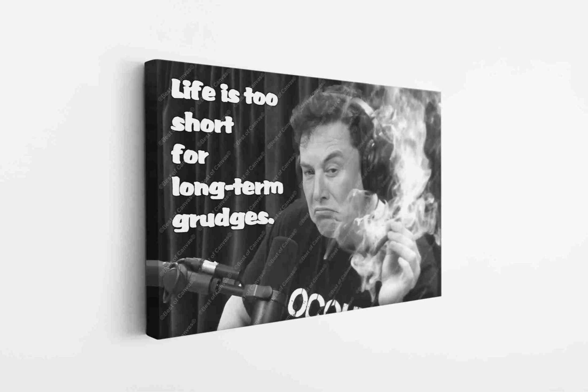 Life is So Short Quote Canvas Business Print Wall Art