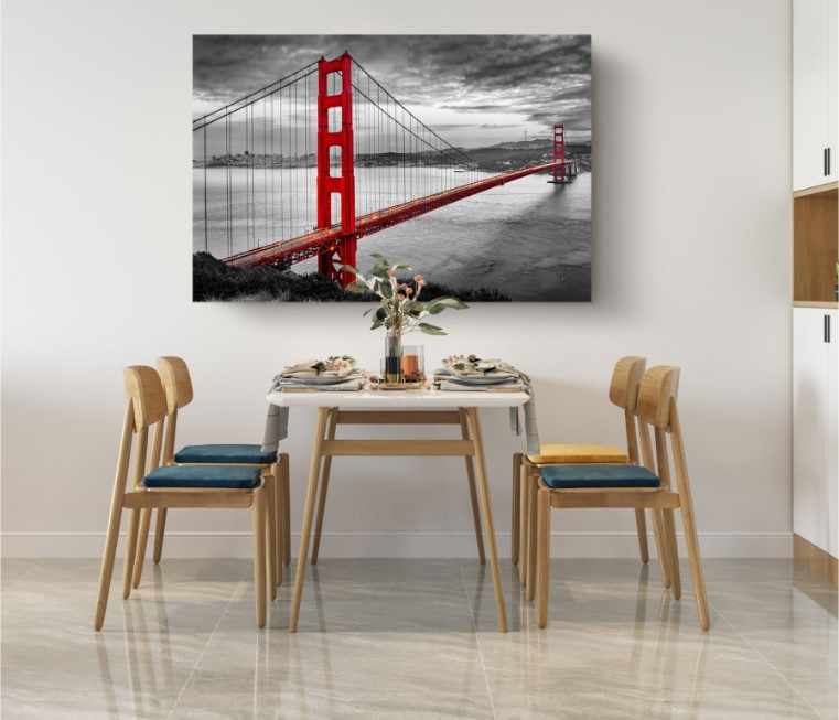 Golden Gate Bridge San Francisco Canvas Print City Wall Art