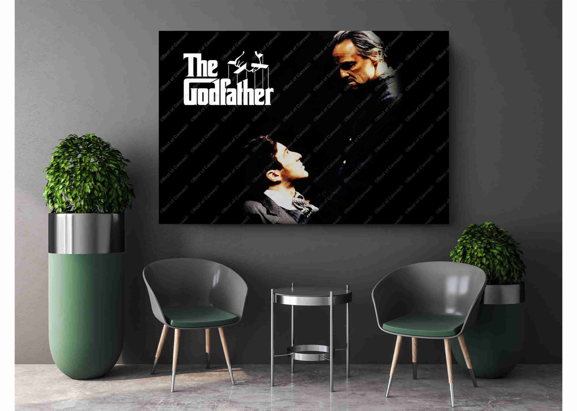 Mafia Movie Michael Respect Canvas Print Wall Art
