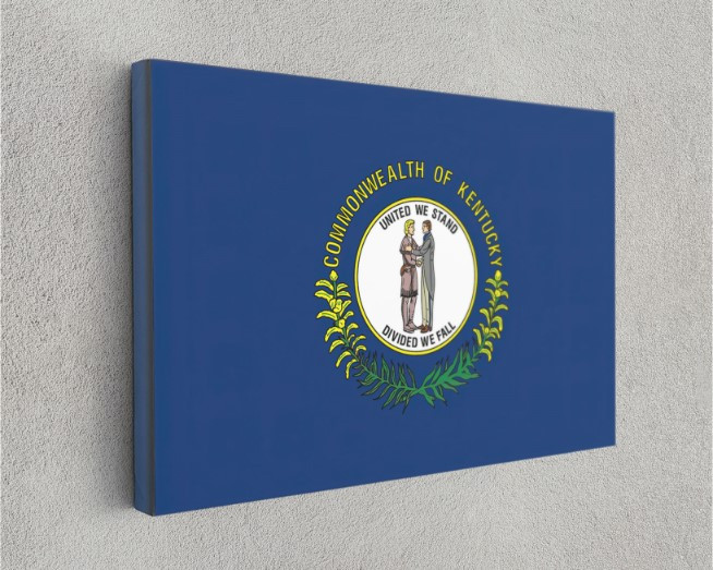 Kentucky State Flag USA Flags Edition Canvas Wall Art Home Decoration
