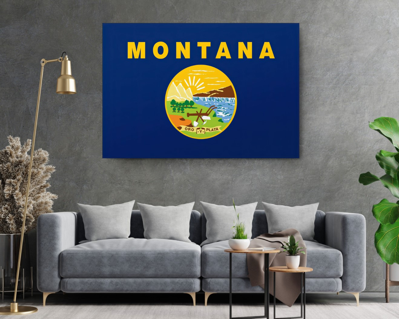 Nebraska State Flag USA Flags Edition Canvas Wall Art Home Decoration
