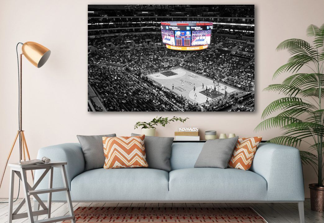 Center Stadium Los Angeles California Canvas Print Wall Art