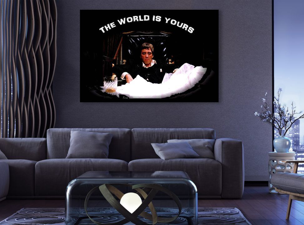 Mafia Movie The World is Yours Canvas Prints