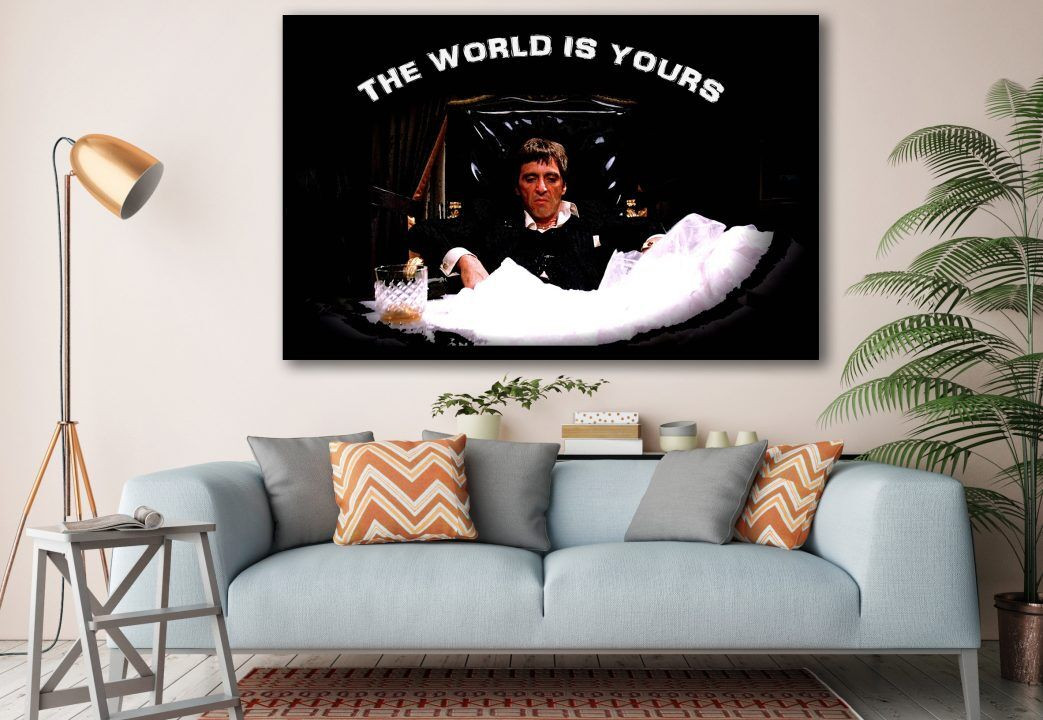 Mafia Movie The World is Yours Canvas Prints