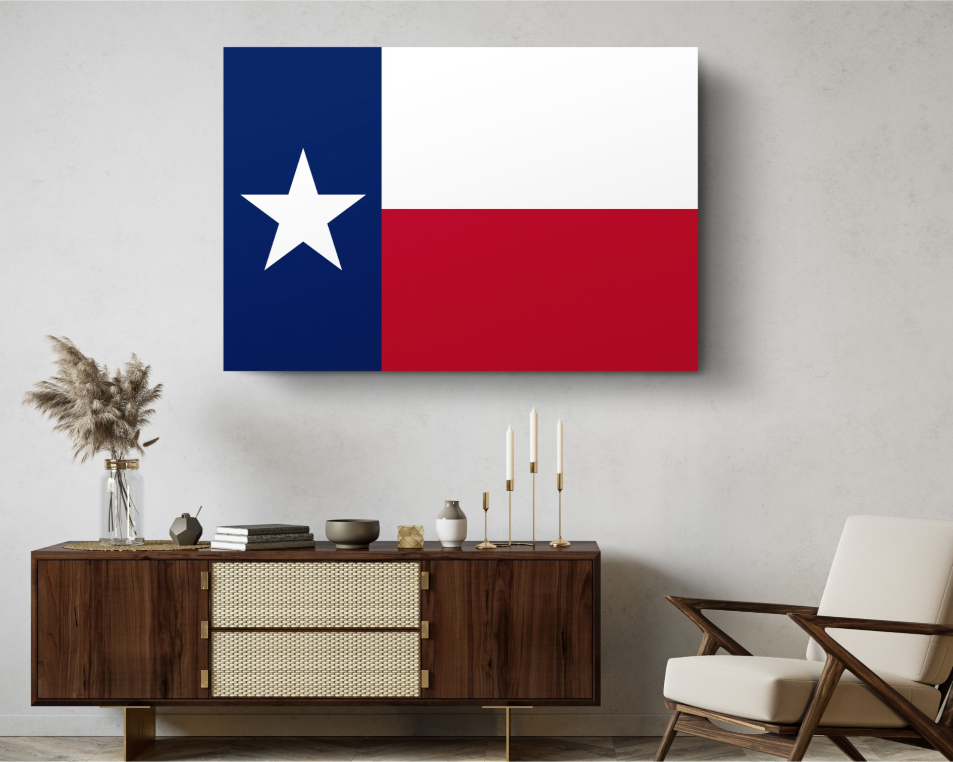 Texas State Flag USA Flags Edition Canvas Wall Art Home Decoration