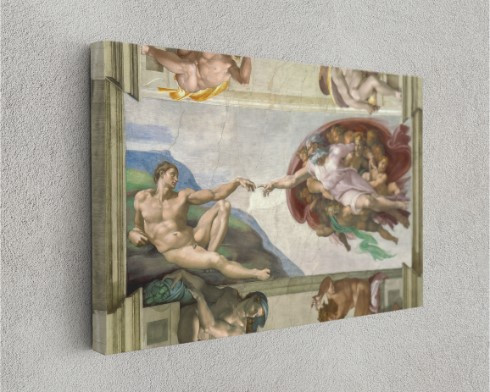 The Creation of Adam Michelangelo 1512 Canvas Prints Wall Art