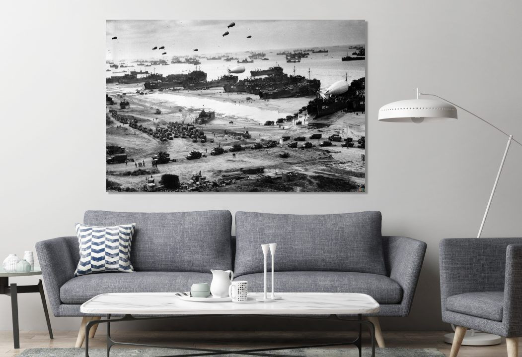 World War 2 Normandy Invasion Canvas Print Wall Art