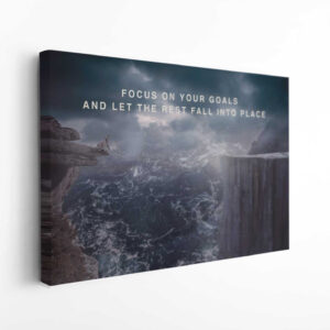 Focus On Your Goal Canvas Print Motivation Photography Wall Art