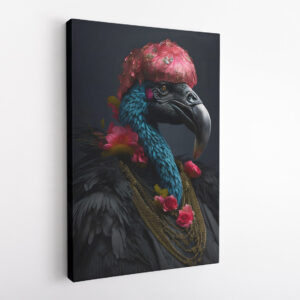 Elite Flamingo Animal Kingdom Motivation Canvas Print Wall Art