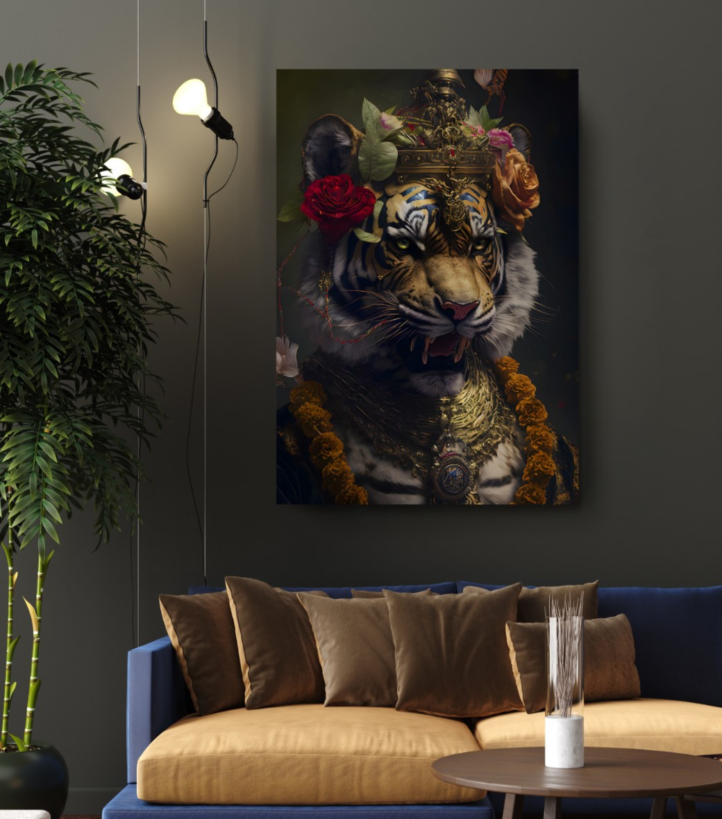 Counselor Tiger Animal Kingdom Motivation Canvas Print Wall Art