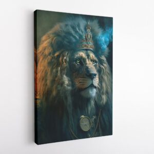 Shaman Healer Lion Animal Kingdom Motivation Canvas Wall Art
