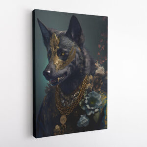 Elite Soldier Wild Wolf Animal Kingdom Motivation Canvas Print Wall Art