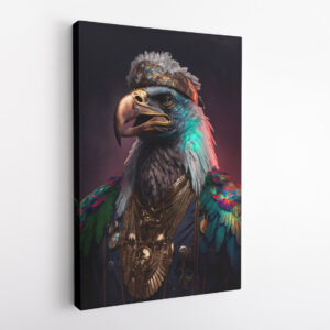 Admiral Eagle Animal Kingdom Motivation Canvas Print Wall Art