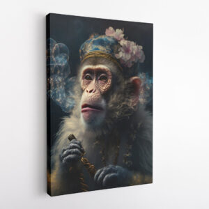 Shaman Healer Monkey Animal Kingdom Motivation Canvas Wall Art